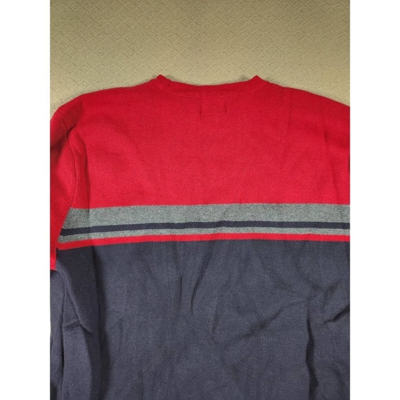 BKE Buckle Sweater Mens Small S Pullover Sweatshirt Crew Neck Red Cotton NWOT - Picture 10 of 12